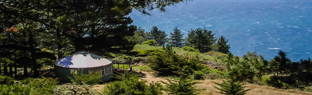 View of Yurts